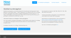 Desktop Screenshot of hbsc.dk