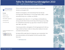 Tablet Screenshot of fakta.hbsc.dk